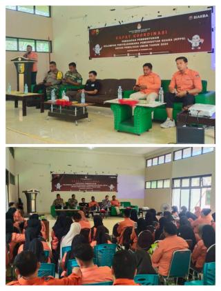 Polsek Kuantan Mudik Hadiri Rapat Koordinasi Persiapan Pembentukan Kelompok Penyelenggara Pemungutan